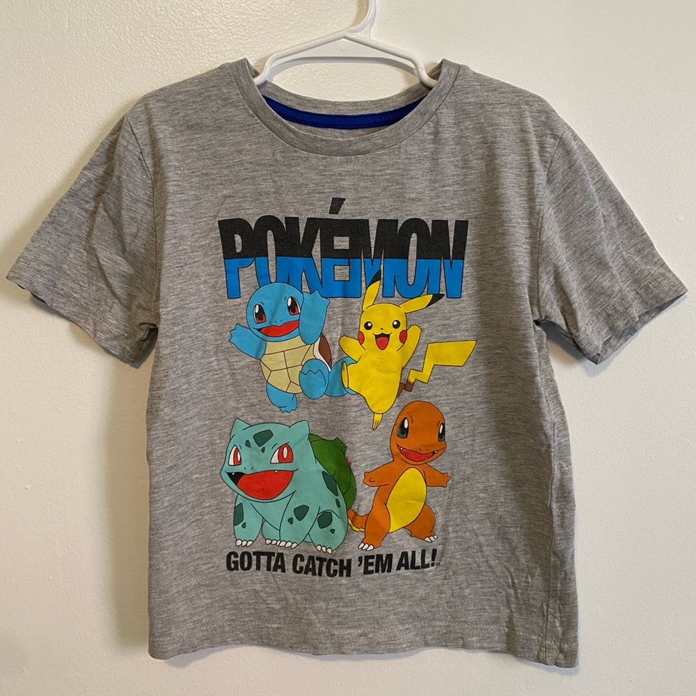 Gray Pokémon Graphic T-Shirt